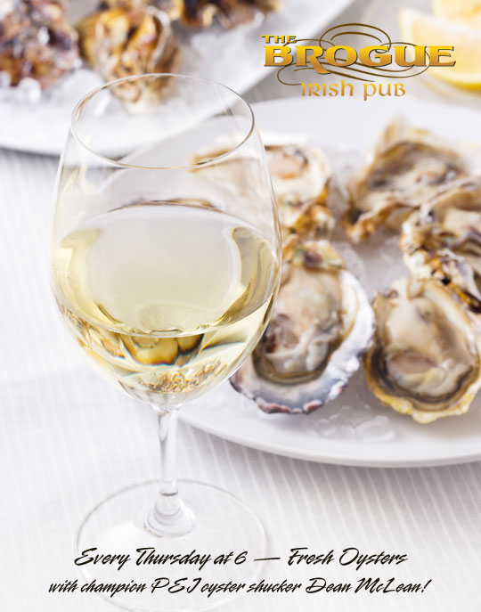 Fresh Oysters Thursday at The Brogue, Port Credit